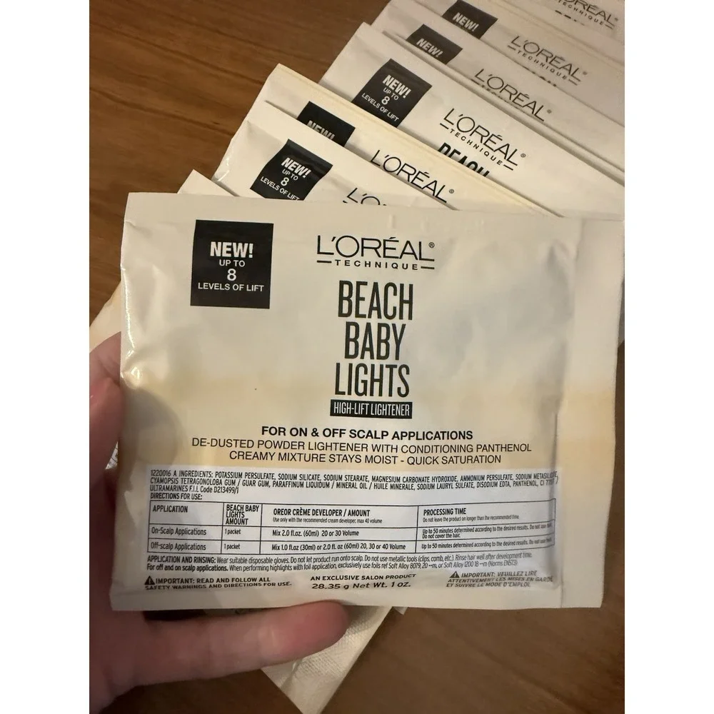 (10) L'Oreal‎ Beach Baby Lights High-Lift Lightener - 1 oz Each